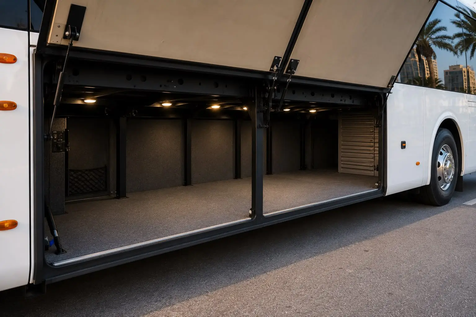 The luggage hold, opened from the kerb