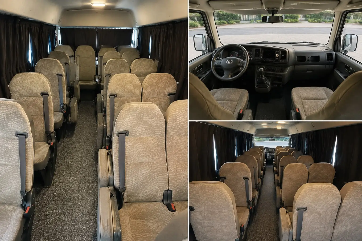 The cabin and the driver's position