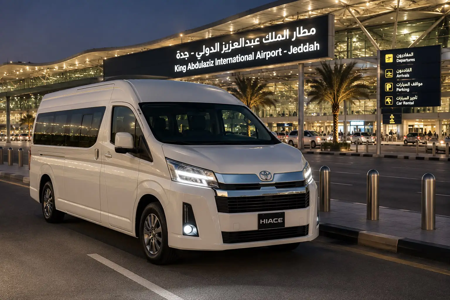 The Hiace from the front