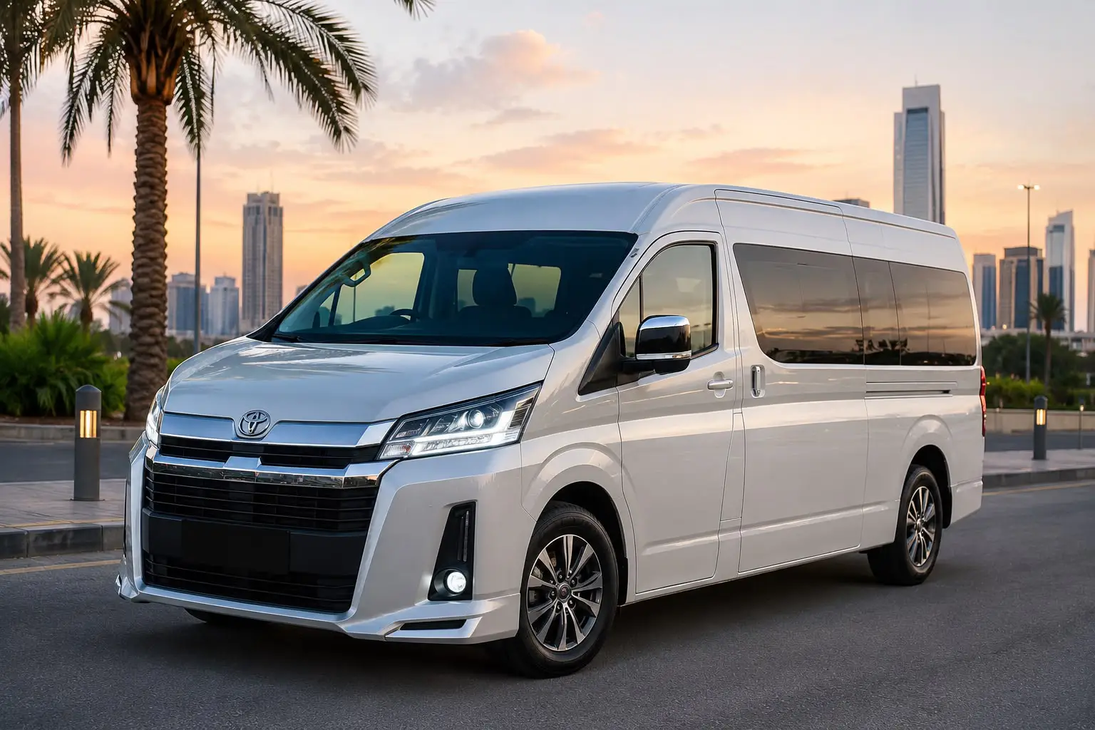 The Hiace, high roof and long wheelbase