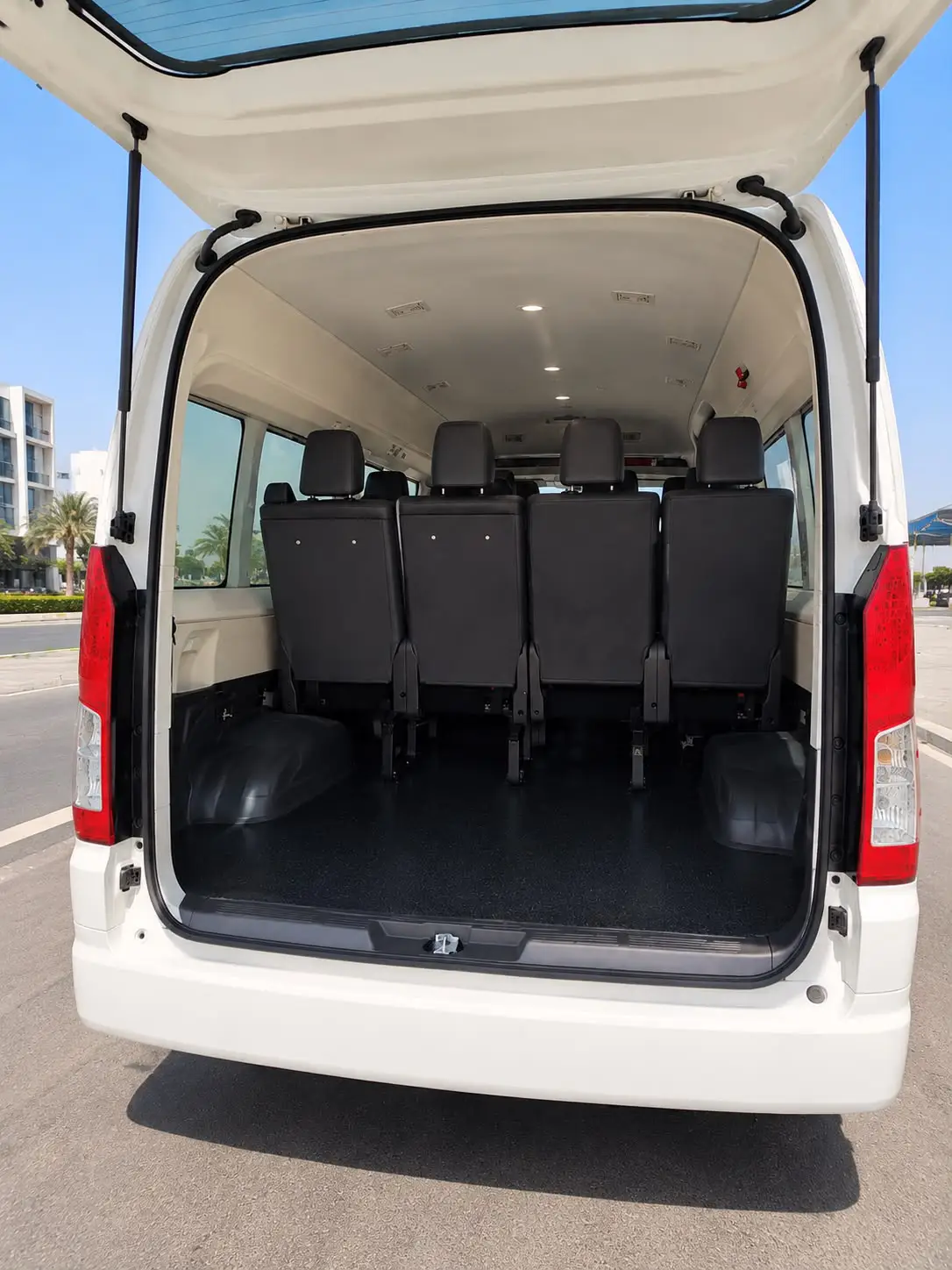 The Hiace, ready to load