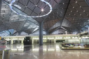 Main hall of Al Sulaymaniyah station, Jeddah, on the Haramain High Speed Railway