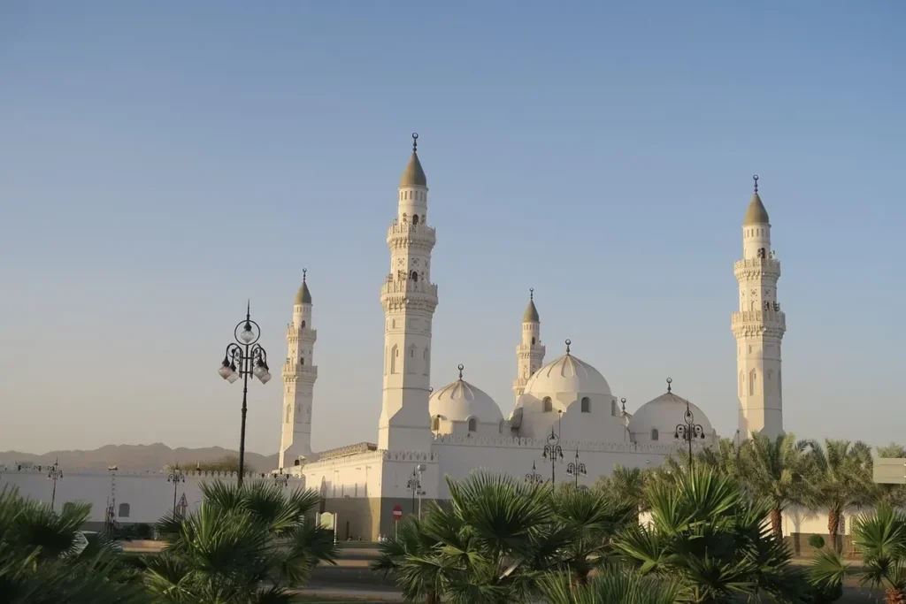 Quba Mosque, Madinah, in soft morning light
