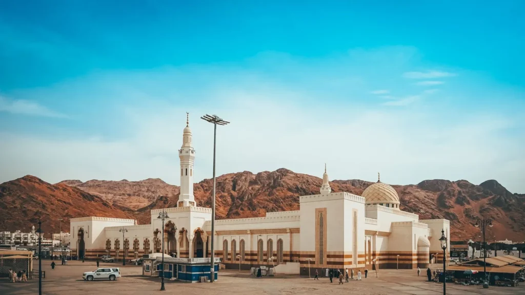 Mosque area below Mount Uhud, Madinah